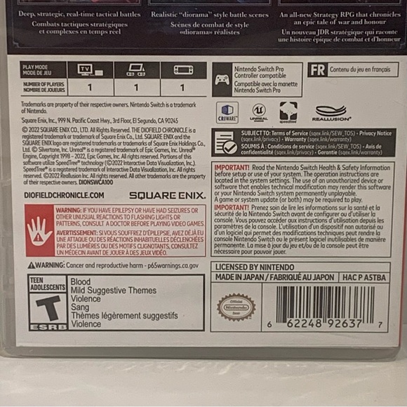 ⚔️ [BRAND NEW] THE DIOFIELD CHRONICLE VIDEO GAME FOR THE NINTENDO SWITCH ⚔️ - Picture 5 of 11